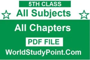 5th Class All Subjects