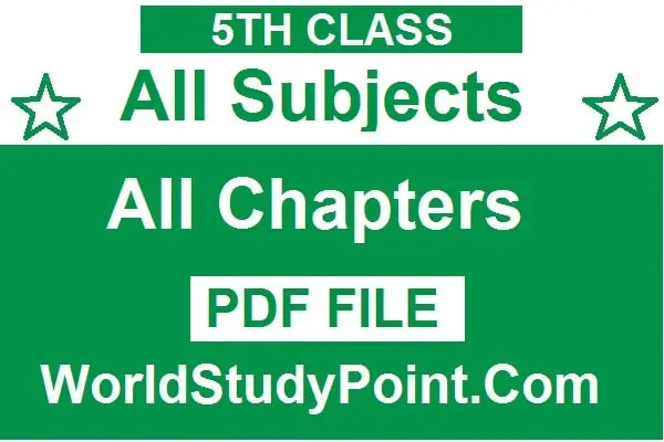 5th Class All Subjects