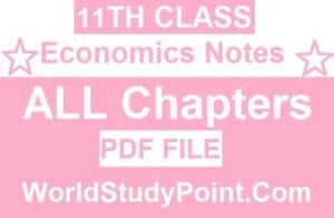 1st Year Economics Notes