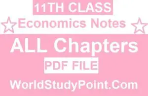 1st Year Economics Notes