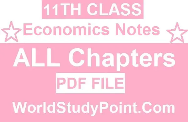 1st Year Economics Notes