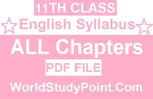 1st Year English Latest Syllabus Notes