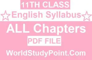 1st Year English Latest Syllabus Notes