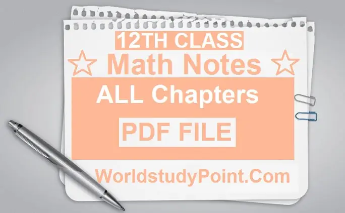 2nd Year Math Notes
