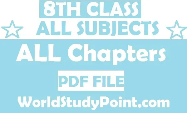 8th Class All Subjects Punjab Board Exam