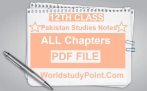 2nd Year Pakistan Studies Notes