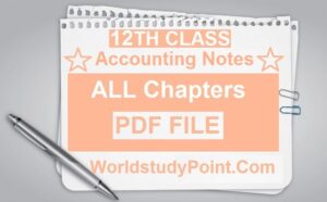 2nd Year Principals of Accounting Notes