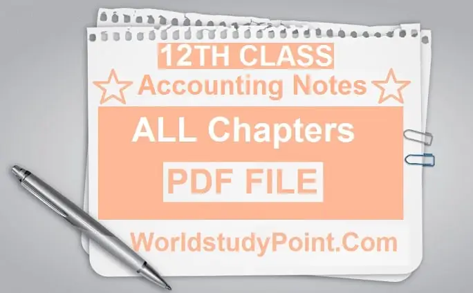 2nd Year Principals of Accounting Notes