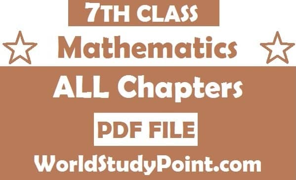 7th Class Mathematics Notes