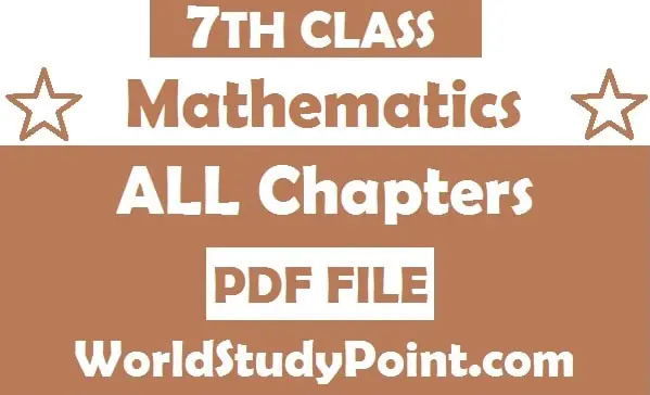 7th Class Mathematics Notes