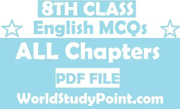 8th Class English MCQs