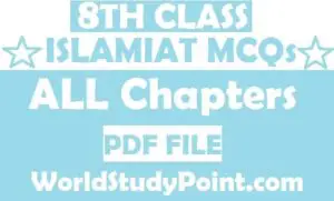 8TH Class Punjab Board MCQs Notes