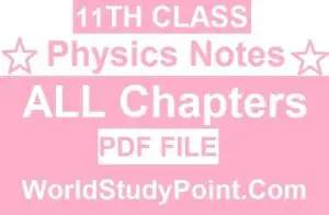 1st Year Physics Notes