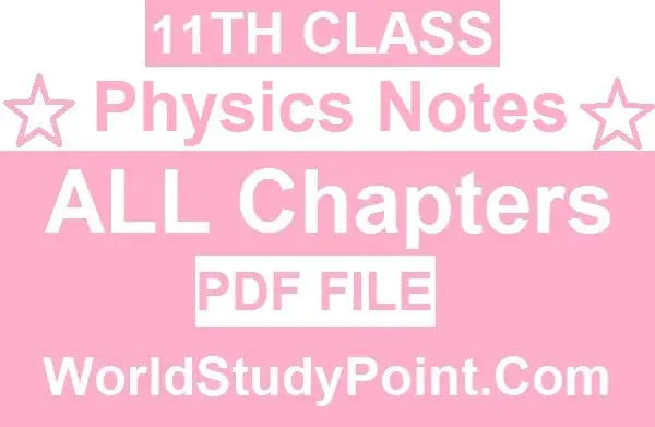 1st Year Physics Notes