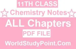 1st Year Chemistry Notes