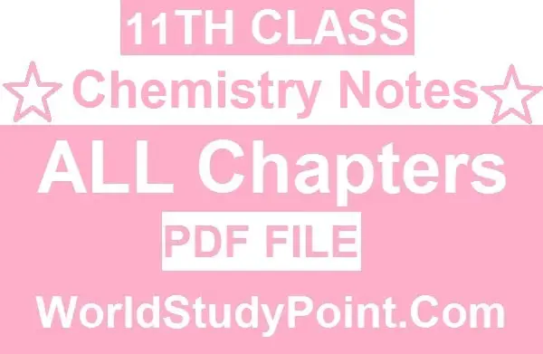 1st Year Chemistry Notes