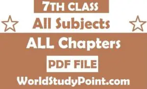 7th Class All Subjects Punjab Board