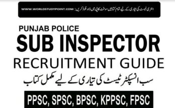 PPSC Sub Inspector Job Test