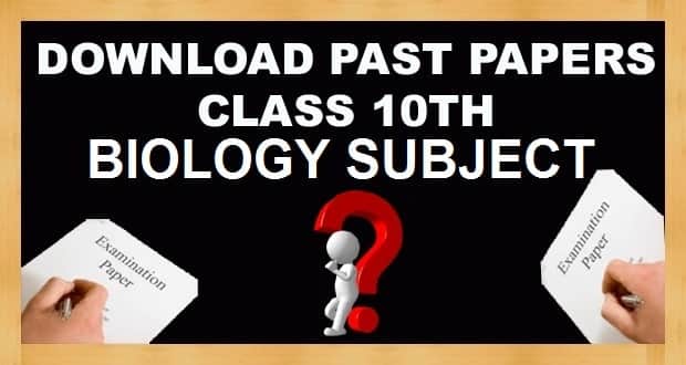 10th Class Biology Subject Past Papers